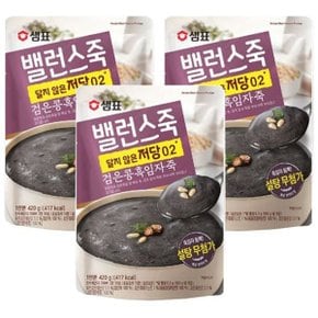 샘표 밸런스죽 검은콩 흑임자죽 420g 3개