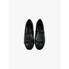 RIBBON FLAT SHOES_BLACK