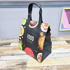 보온 보냉 백 런치 가방 블랙 도시락 배달 파우치 쿨러백