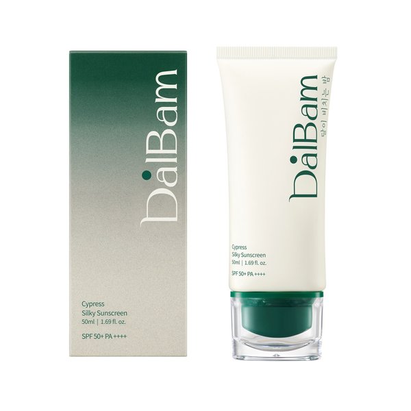 [1+1+1+1] 달밤 사이프러스 실키 편백수 수분 촉촉 미백 주름개선 기능성 선크림 50ml (총 4개)