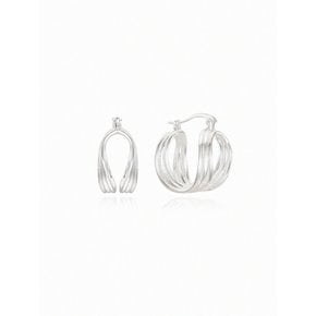 Layered line earring