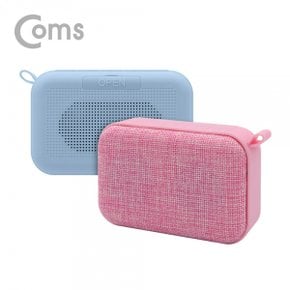 CH543 Coms 블루투스 스테레오 스피커 2개(Blue/Pink)