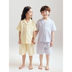 25년 S/S(공용) 시어서커 스트라이프 5부 파자마 셋업MKF5UI3012/조구만 레이온 5부 파자마 셋업