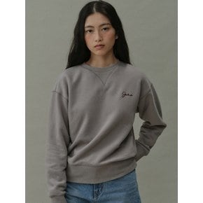 back print peachskin sweatshirts (vintage grey)