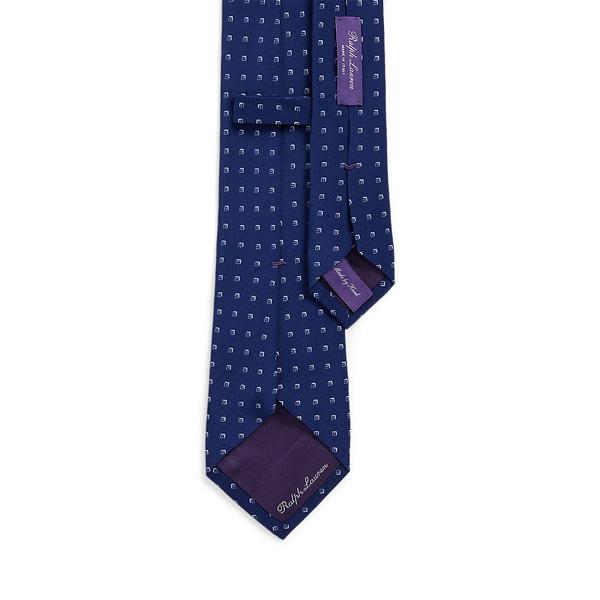 랄프 로렌 Purple Label 스퀘어 패턴 실크 타이(MNPLNKW39O20625410)