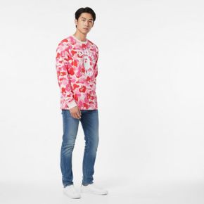ABC 카모 콜리지 롱슬리브 티셔츠(M) PINK 270018