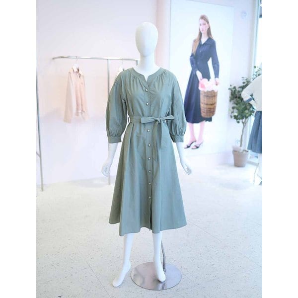[여주점] 여성 벌룬 7부소매 벨트 원피스 YW6SO804