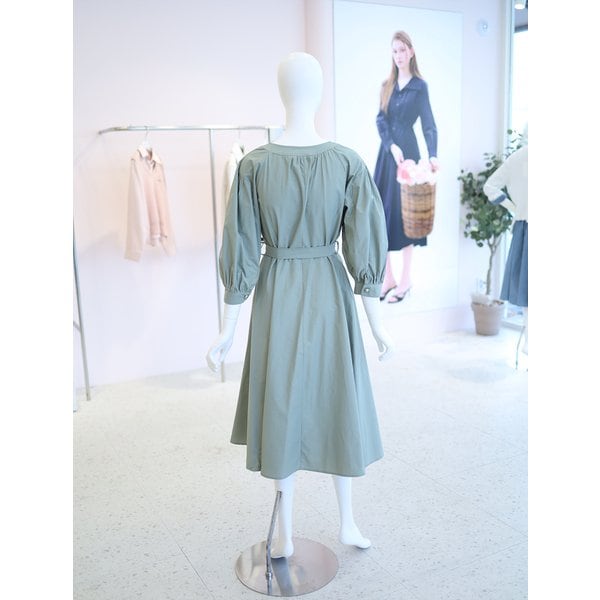 [여주점] 여성 벌룬 7부소매 벨트 원피스 YW6SO804