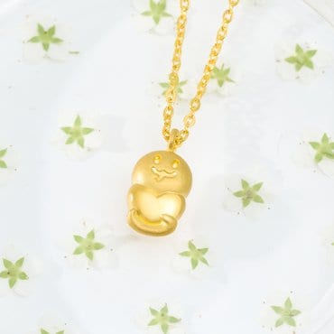 타이니앤코 순금 24K 코코 3.75g 뱀띠 하트뱀 돌목걸이