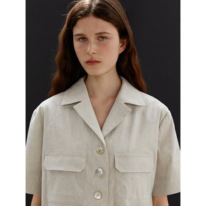 TWR POCKET BUTTON SHIRT OATMEAL