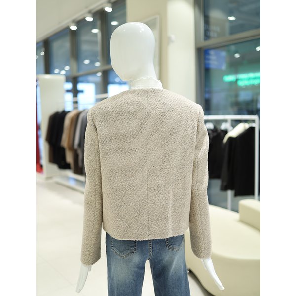[여주점] 여성 노카라 부클 트위드 자켓 YW5WJ102