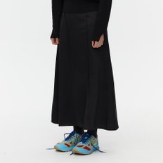 Interlocked Satin Skirt_BLACK