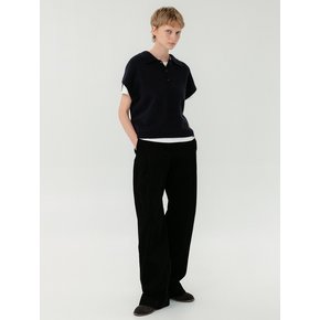 Corduroy Tuck Pants_Black