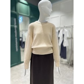 [여주점] [쥬크(ZOOC)] 알파카 블렌디드 백 버튼 포인트 라운드 풀오버 (V254KSK942)