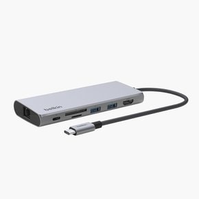 7in1 USB C타입 멀티 허브 100W 기가비트 이더넷 4K 맥북 아이패드 M2 INC009bt