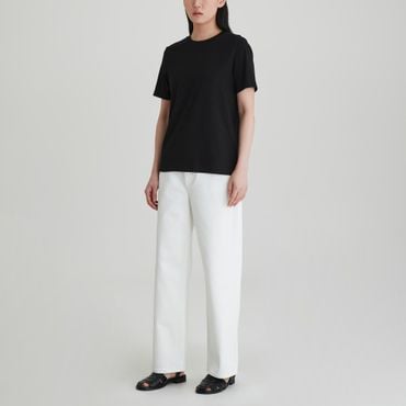 JAJU 25 S/S 신상품  JAJU  여 스마트 코튼 반팔 티셔츠   J115901101