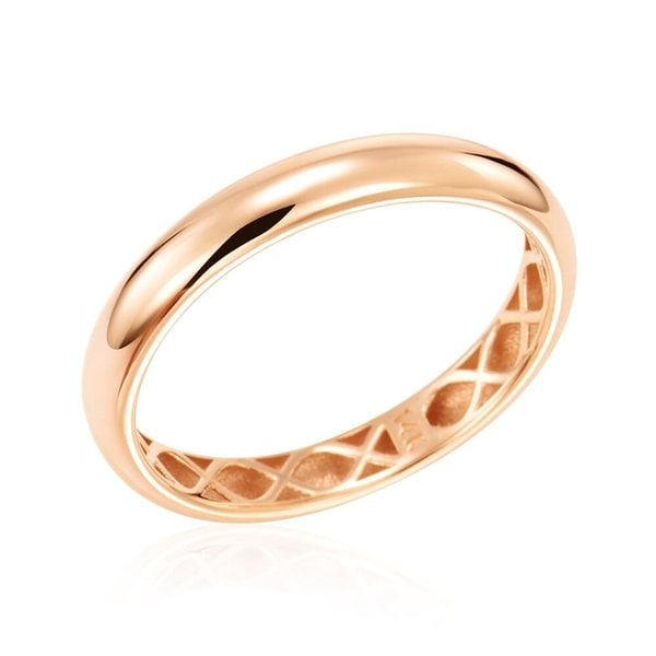 [비앤비골드] 14K 라운드 글로우 3mm 엥게이지 할로우링 반지 KNR41966