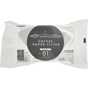 페가수스 커피필터 화이트 100매 PEF-01-100W 1-2잔용