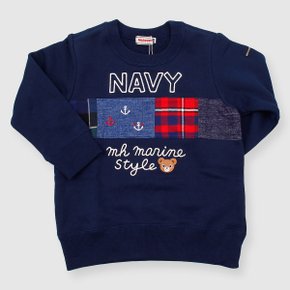 패치 포인트 맨투맨 11G305603-03(NAVY)