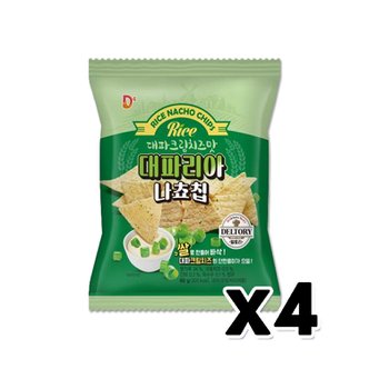  대파리아 나쵸칩 대파크림치즈맛 봉지스낵 60g x 4개