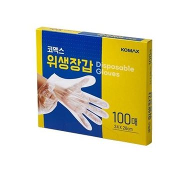 제이큐 코맥스 주방 식당 위생장갑 일회용 비닐장갑 100매 X ( 2세트 )