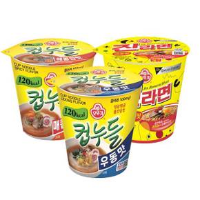 소컵 6컵씩 컵누들 매콤+컵누들 우동+진라면 매운 무료배송