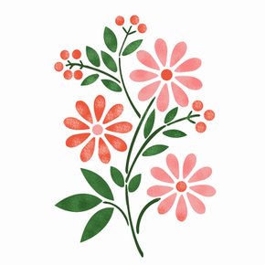 스텐실 도안(ST-3107)야생화2