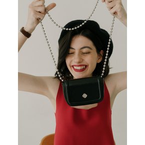 Poppy Chain Mini Bag_Black