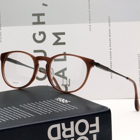 안경테 VDH144 08YL 라운드 명품 티타늄 브라운 뿔테 여자 남자 패션
