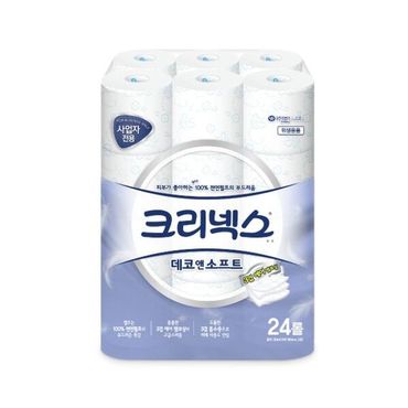  크리넥스 데코앤소프트 두루마리 30m 24롤