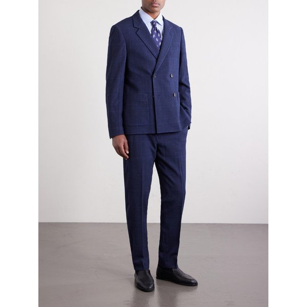 미스터 피 더블브레스트 체크 울 블렌드 수트 재킷 46376663163004675
