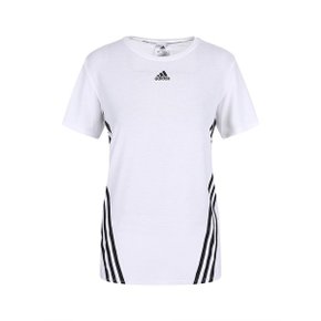 adidas 여성 화이트 3줄 반팔티셔츠_P353017819