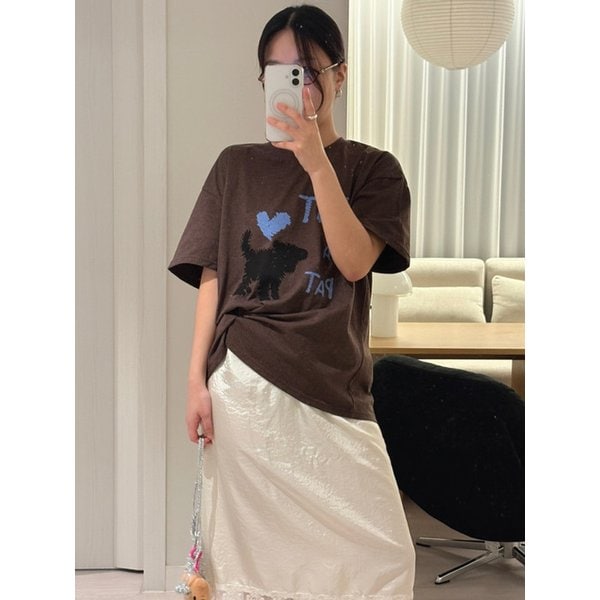 PIT A PAT T-SHIRT_BROWN