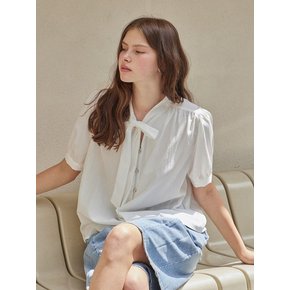 OLIVE TIE BLOUSE_2COLORS_WHITE