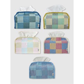 Patchwork tissue cover (5Colors_S,L)