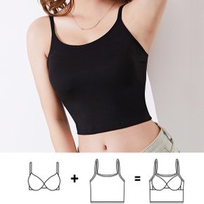 캡내장 크롭탑 끈나시 브라탑 크롭나시 노브라티_P345520343