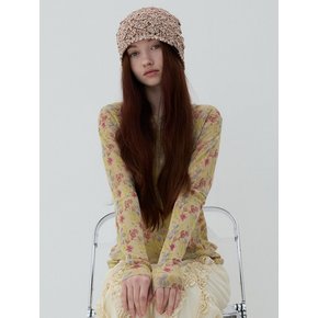 Ethnic crochet beanie_3color