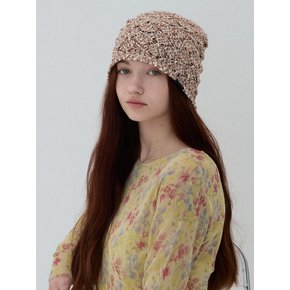 Ethnic crochet beanie_3color