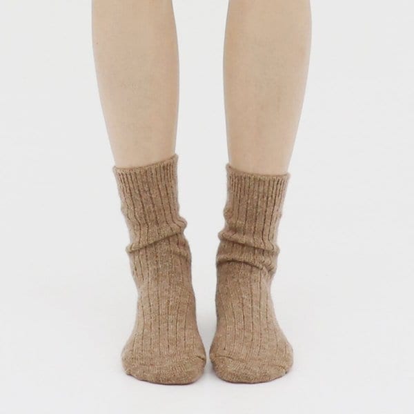프리미엄 여성 골지 캐시미어 울 양말 W9002 5족