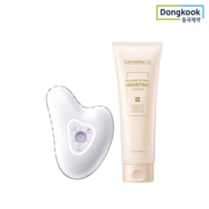 마데카프라임 리추얼 화이트 펄 고주파 갈바닉 괄사마사지기+릴렉싱 업 바디 부스팅 크림 250ml