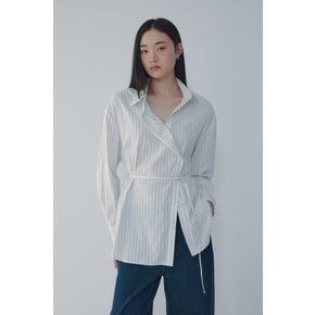 [VOV]보브 언발란스 버튼 스트라이프 셔츠 (7156360003)