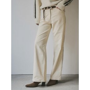 Our Coduroy Semi Wide Pants_CTB508(Cream)