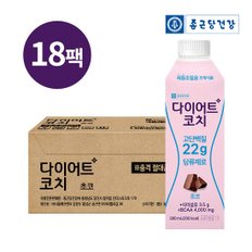 다이어트코치 당류제로 단백질음료 초코맛 280ml 18팩