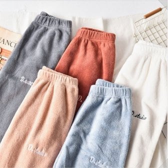 서울양말 남자 여자 밍크 레터링 수면바지 이지웨어 홈웨어 잠옷 파자마