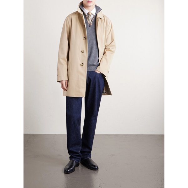 코튼 개버딘 카 코트 46376663162993507