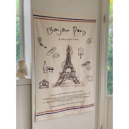 비비홈 [선물포장] Bonjour Paris, 봉주르 파리 프렌치 드로잉 포스터 (3size)