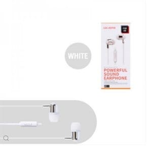 C 이어폰 핸즈프리 오픈형 클립 핸드폰 유선이어폰 소리 깨끗한 음향 WHITE