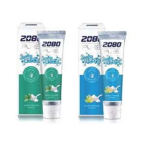 치약 2080 퓨어 125g (레몬라임향/클린민트향) (레몬라임향)