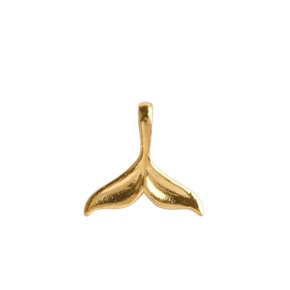 24K 고래 꼬리 펜던트