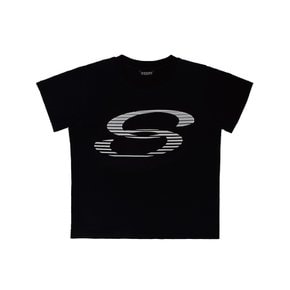 서포트 시리즈 스피드 로고 하프 티셔츠 블랙